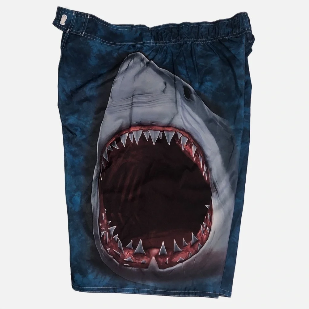 The Mountain Shark Mens Board Shorts Swim Trunks Size Medium